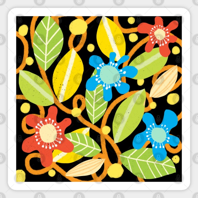 Modern floral pattern Sticker by Think Beyond Color